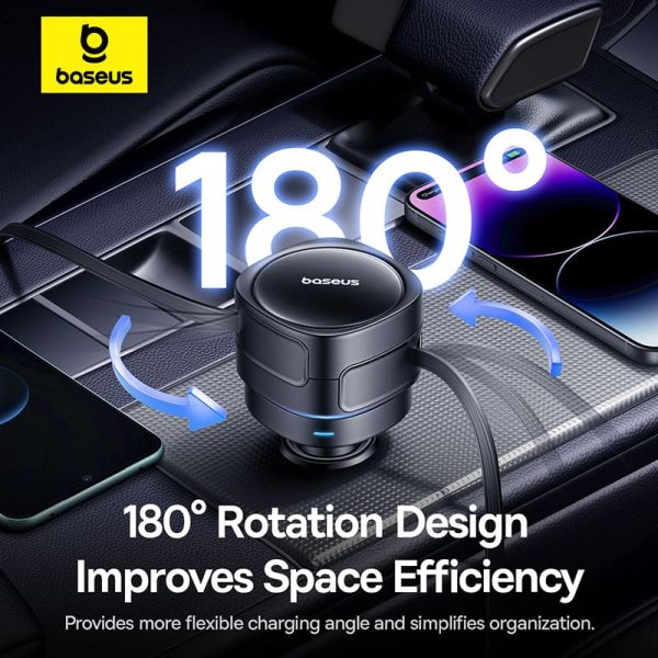 Tẩu Sạc Nhanh Kèm Cáp Baseus Enjoyment Max Car Charger 60W