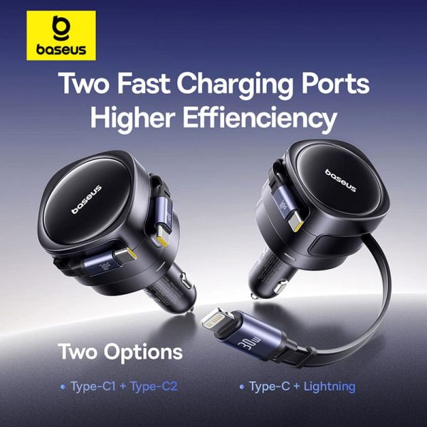 Tẩu Sạc Nhanh Kèm Cáp Baseus Enjoyment Max Car Charger 60W