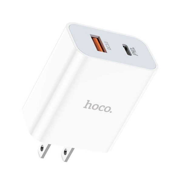 ￼Cốc - Củ Sạc Hoco C97 Sạc Nhanh PD20W Cổng USB Và Type-C, QC3.0 Chống Cháy Nổ Cao Cấp