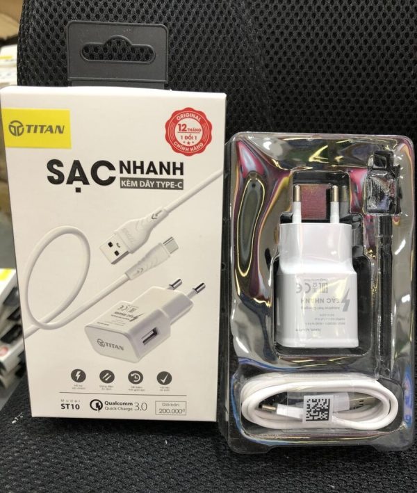 (Mua 10 Tặng 2 Củ XO L7 )Combo Sạc Nhanh Kèm Cáp Type C Titan ST10