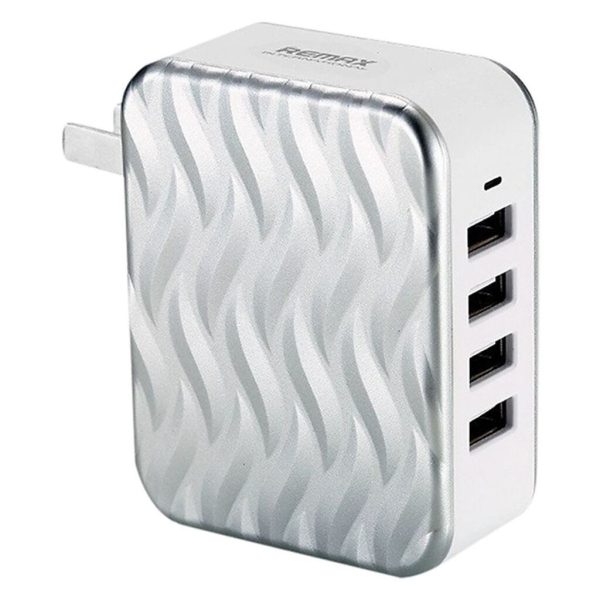Củ, cốc sạc nhanh 4 cổng USB tiện lợi cao cấp Remax RP-U41