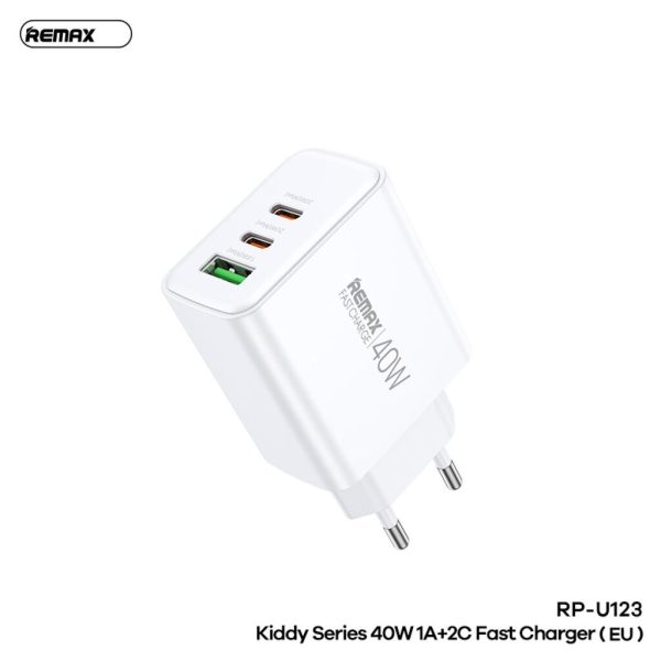 Củ sạc nhanh 3 cổng 40W Remax RP-U123