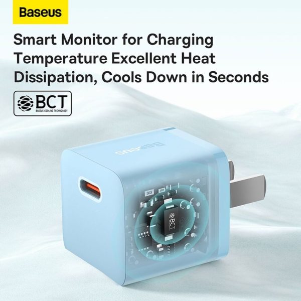 Củ Sạc Nhanh Cho IP 20W Baseus GaN5 Fast Charger 1C (PD/QC Multi Quick Charge Support Smart Protect)