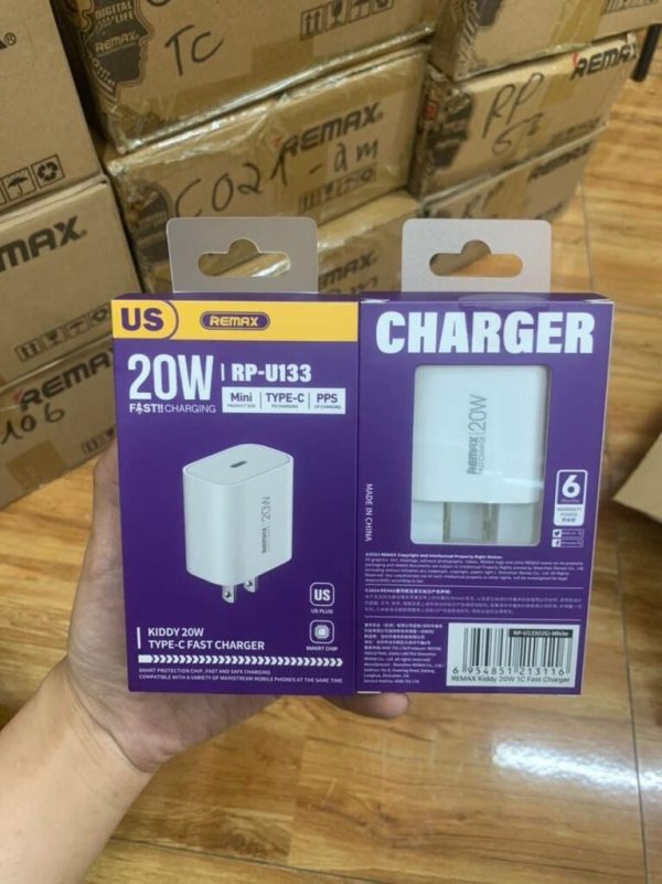 (mua 10 tặng 1) Củ sạc nhanh Remax PD 20w RP-u133