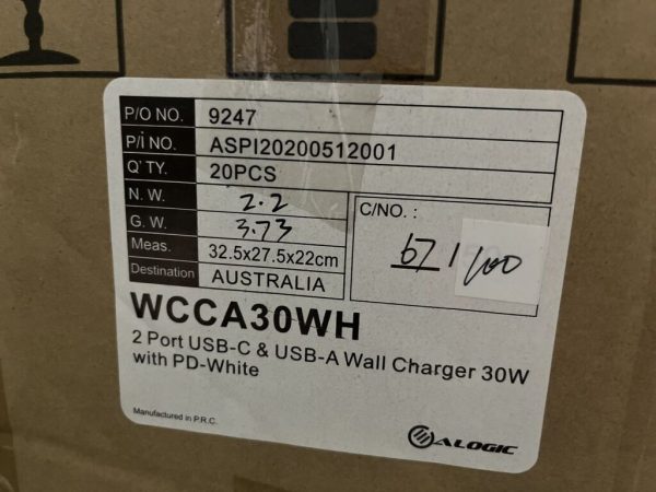 Cục Sạc Nhanh 30W Hàng USA - AlOGIC WCCA30WH - 2 Cổng Sạc - Type C 18W - USB 12W - Sản Phẩm Mới 100% Cục Sạc Nhanh 30W Hàng USA - AlOGIC WCCA30WH - 2 Cổng Sạc - Type C 18W - USB 12W - Sản Phẩm Mới 100%