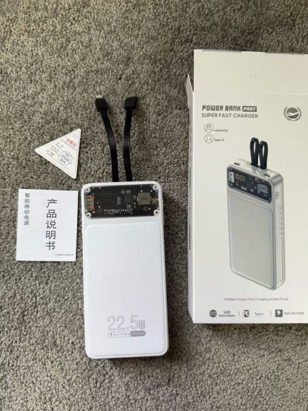 Pin dự phòng 20.000mAh, sạc nhanh kèm cáp, POWER BANK FAST – Super Fast Charger