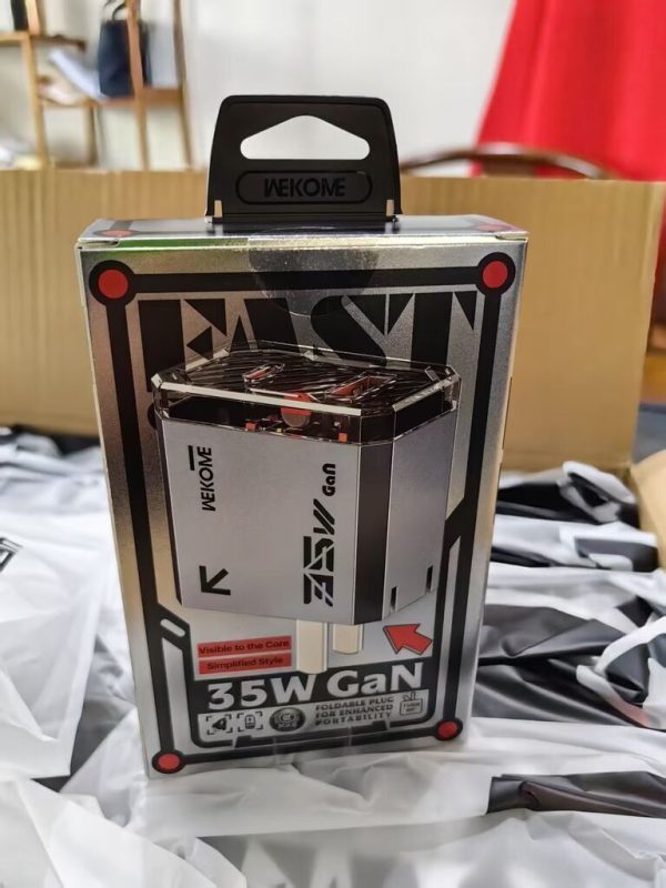 Củ sạc nhanh 35W hãng WEKOME WP-U23 2 cổng sạc hỗ trợ sạc nhanh PPS, PD, GaN