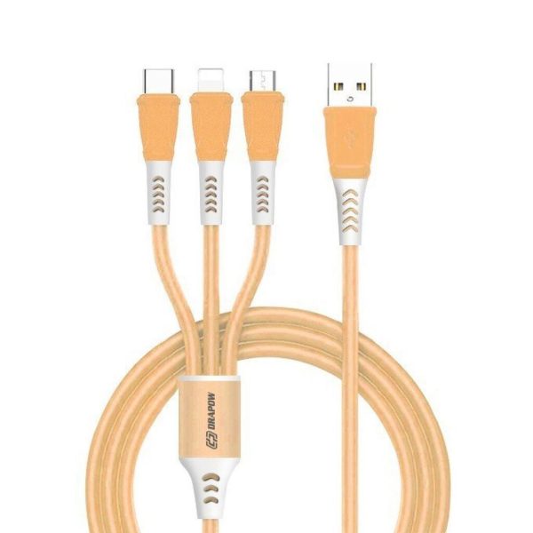 Dây cáp sạc 3 đầu L-M-C Drapow CX04 ( iPhone / Micro / Type-C ) Dây cáp sạc 3 đầu L-M-C Drapow CX04 ( iPhone / Micro / Type-C )