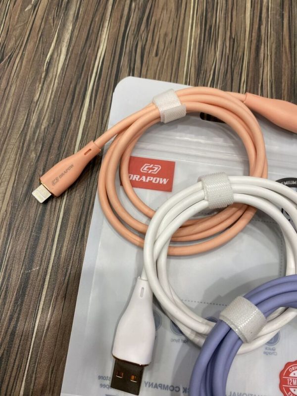 Dây cáp sạc iPhone Drapow CS01 , Chân A to L , chất liệu cao su non