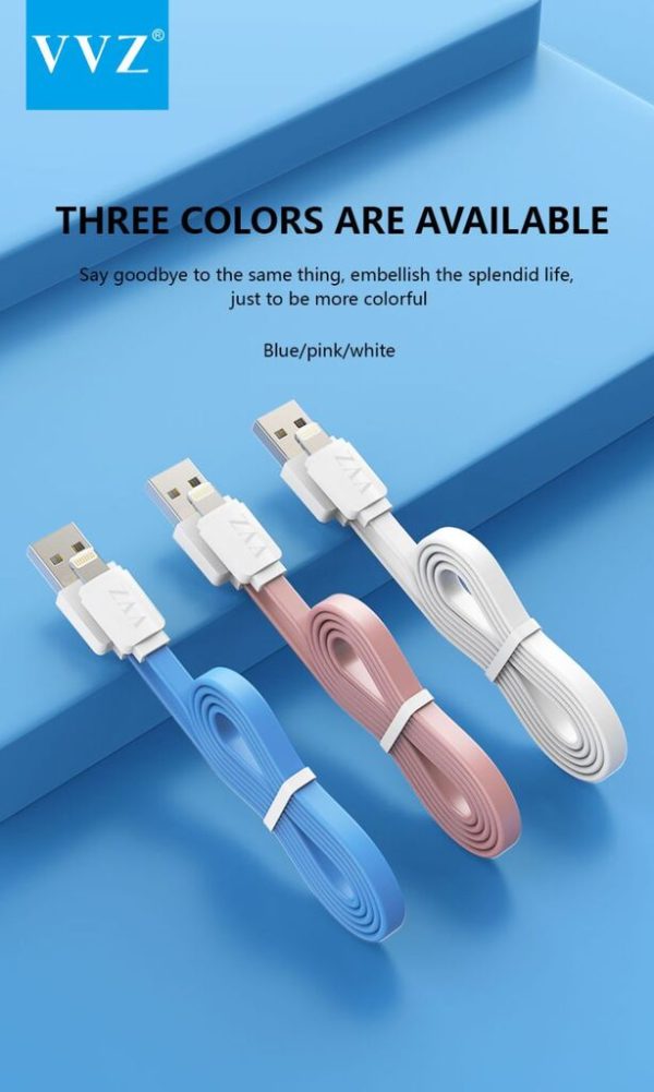 Dây Cáp Sạc Lightning, Micro, Type C chính hãng VVZ Dây Cao Su Model: L3
