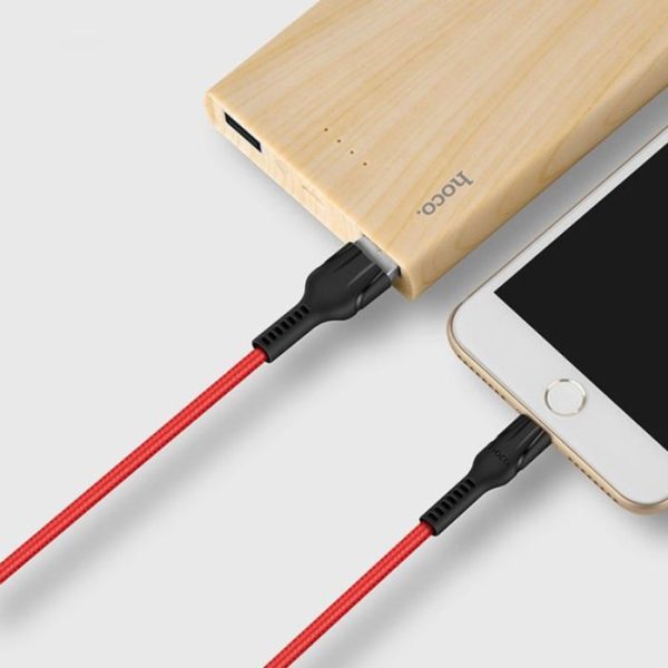 Dây cáp sạc nhanh 2.4A, truyền tải dữ liệu, dây dù chống gãy đứt, hàng chính hãng Hoco U31 Dây cáp sạc nhanh 2.4A, truyền tải dữ liệu, dây dù chống gãy đứt, hàng chính hãng Hoco U31