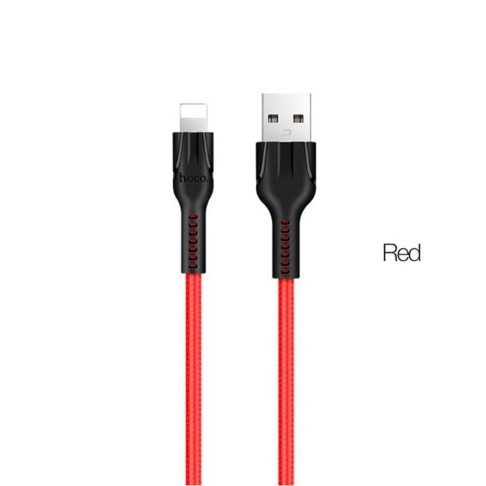 Dây cáp sạc nhanh 2.4A, truyền tải dữ liệu, dây dù chống gãy đứt, hàng chính hãng Hoco U31