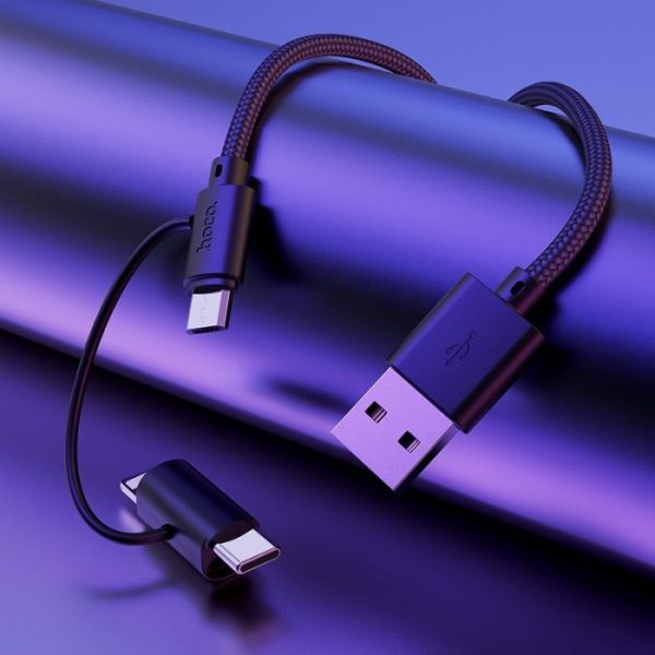 Dây Cáp Sạc Nhanh 3 Đầu Hoco X41 2.4A 1m - Dây Cáp Sạc Nhanh Iphone Chính Hãng 3 Trong 1 Dây Cáp Sạc Nhanh 3 Đầu Hoco X41 2.4A 1m - Dây Cáp Sạc Nhanh Iphone Chính Hãng 3 Trong 1