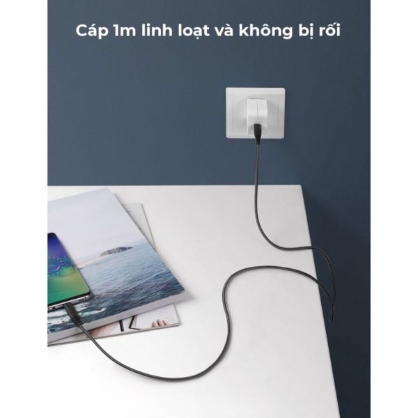 ￼Dây cáp sạc Type C to Type C Ravpower RP-CB047 dài 1m