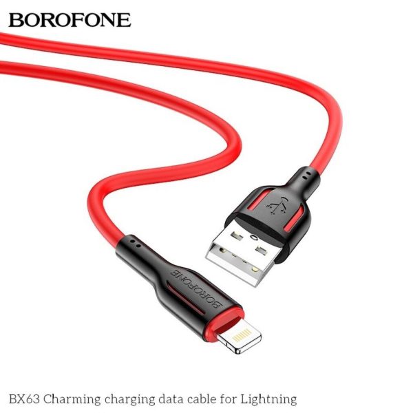 Dây Sạc Silicon cao cấp borofone BX63 lightning