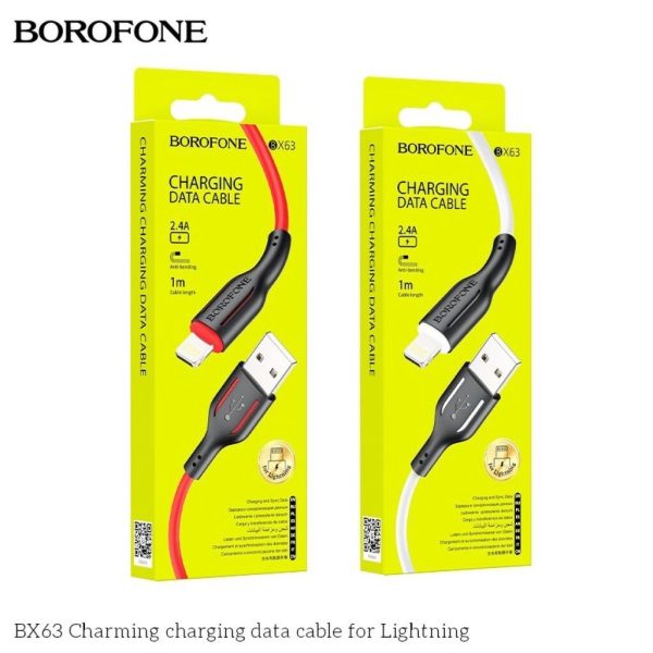 Dây Sạc Silicon cao cấp borofone BX63 lightning