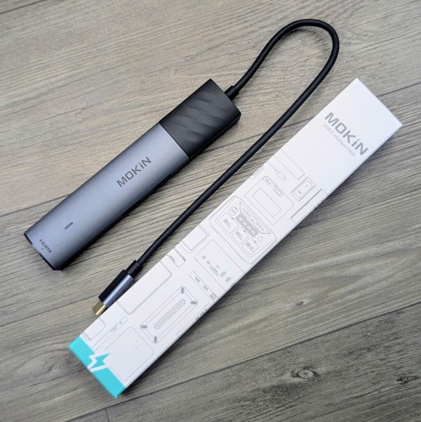 Hub MOKIN 7 in 1 có cổng đọc thẻ nhớ, HDMI 4k60Hz