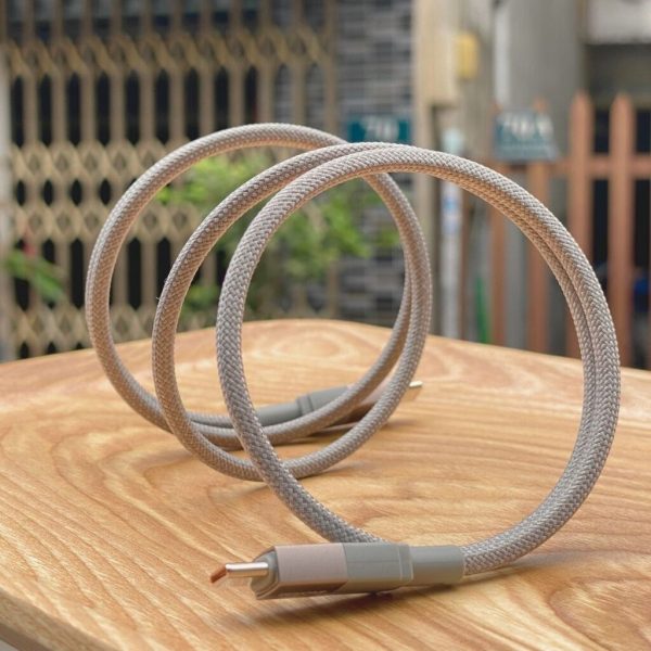 Cáp Sạc Type-C to Type-C 65W WEKOME WDC-46 – Dây Dù Nam Châm Tự Cuộn