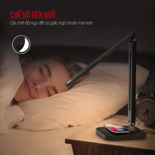 Đèn bàn chống cận kiêm sạc không dây Taotronics TT-DL038