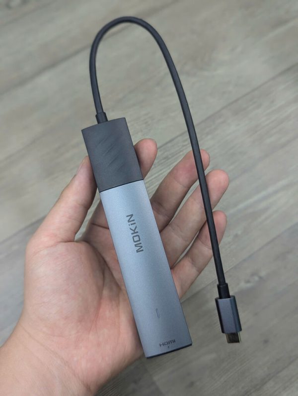 Hub MOKIN 7 in 1 có cổng đọc thẻ nhớ, HDMI 4k60Hz