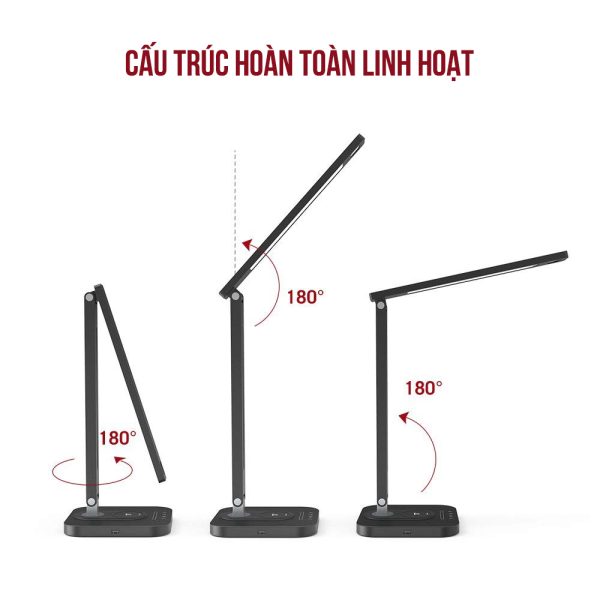 Đèn bàn chống cận kiêm sạc không dây Taotronics TT-DL038