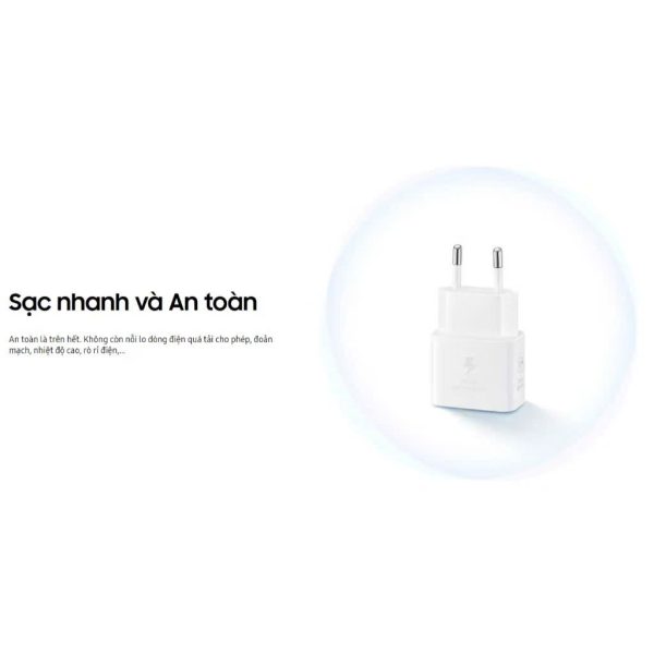 Củ sạc nhanh Samsung 25W Model mới T2510 NEW Nguyên Siu, Chính hãng, Sạc cho cả Iphone PD, GaN