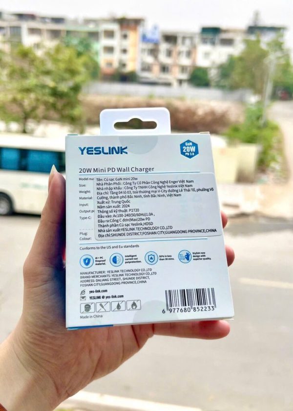 Củ sạc 20w Yeslink