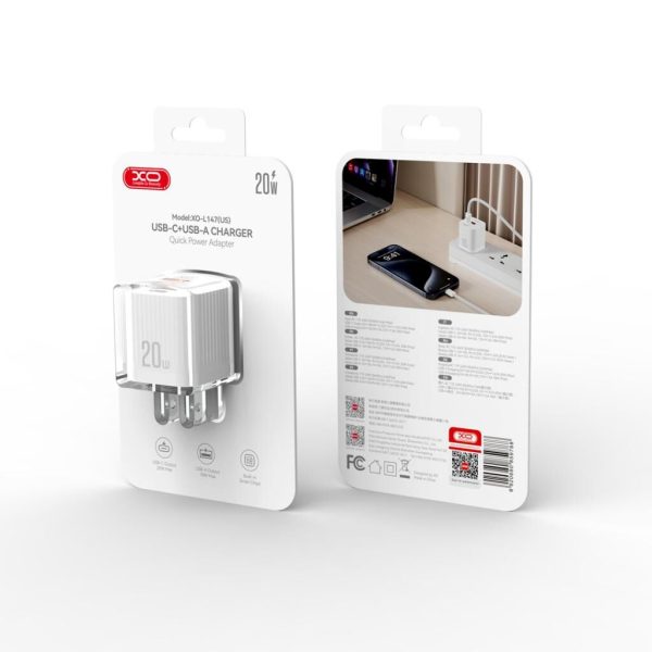 Củ Sạc Nhanh 2 Cổng 20W XO L147 - 30W XO L149