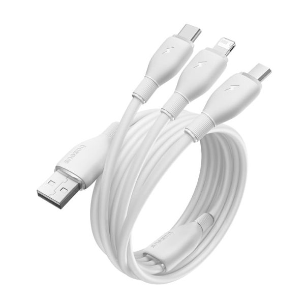 Cáp Sạc Đa Năng Baseus Ultra-Fast One-for-Three Fast Charging Cable USB to M+L+C 3.5A