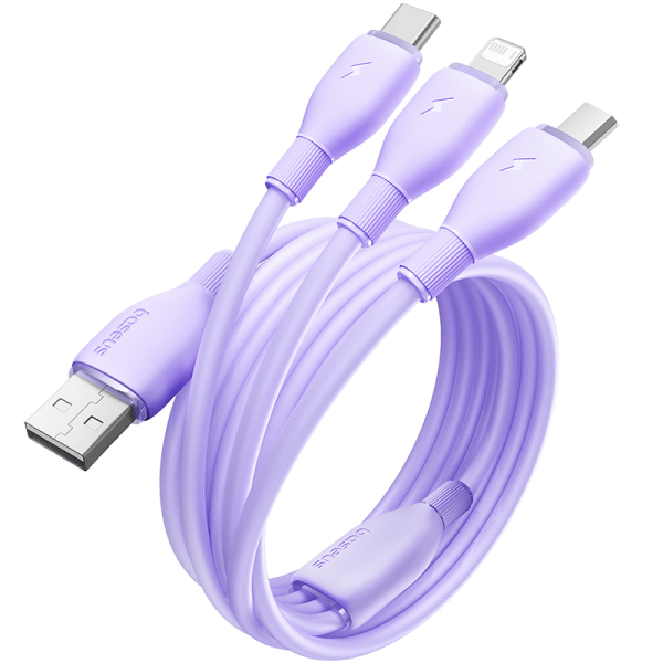 Cáp Sạc Đa Năng Baseus Ultra-Fast One-for-Three Fast Charging Cable USB to M+L+C 3.5A