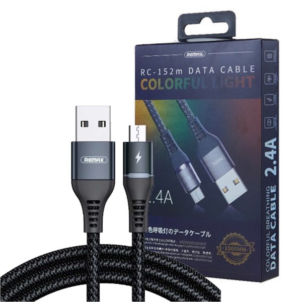 Cáp sạc bọc dù  Micro REMAX RC-152m 2.4A