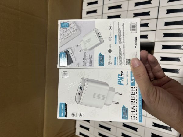 Sạc nhanh 2in1 PD20w + Qc4.0 Kim Cương chính hãng