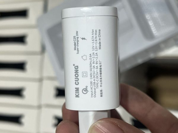 Sạc nhanh 2in1 PD20w + Qc4.0 Kim Cương chính hãng