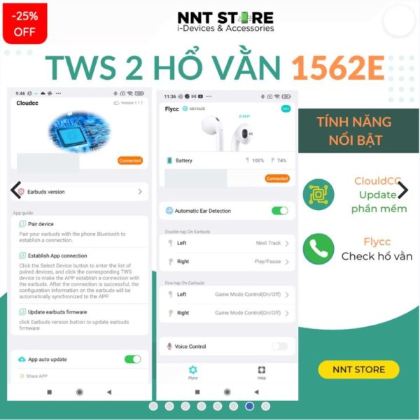 Tai Nghe Airpods 2 Hổ Vằn 1562E Hàng Chuẩn Loại 1