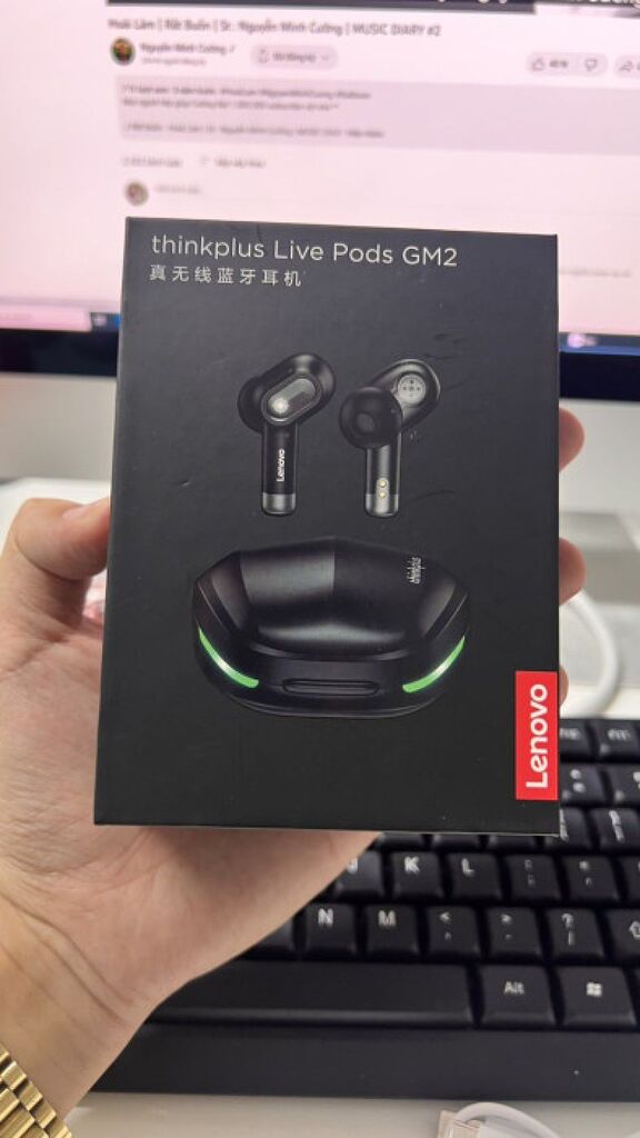 Tai nghe Bluetooth Gamming TWS Lenovo Thinkplus GM2 độ trễ thấp