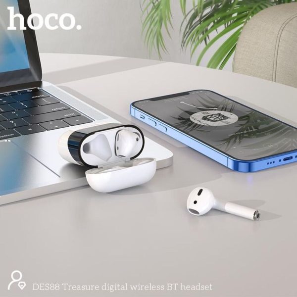 Tai Nghe Bluetooth Hoco DES88 với BT 5.0, Pop up, chạm cảm ứng