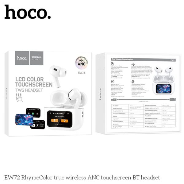 Tai nghe bluetooth HOCO EW72, EW80, EW81 màn hình cảm ứng, chống ồn ANC