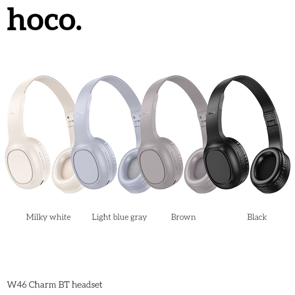 Tai nghe bluetooth pin trâu lên đến 20h đàm thoại, âm thanh sống động Hoco W46