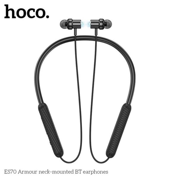 ￼Tai Nghe Bluetooth Thể Thao Hoco ES70 Nghe Nhạc 80h. Tai Nghe Kiểu Dáng Thể Thao, Quàng Cổ