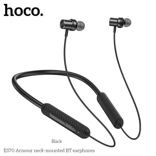 ￼Tai Nghe Bluetooth Thể Thao Hoco ES70 Nghe Nhạc 80h. Tai Nghe Kiểu Dáng Thể Thao, Quàng Cổ