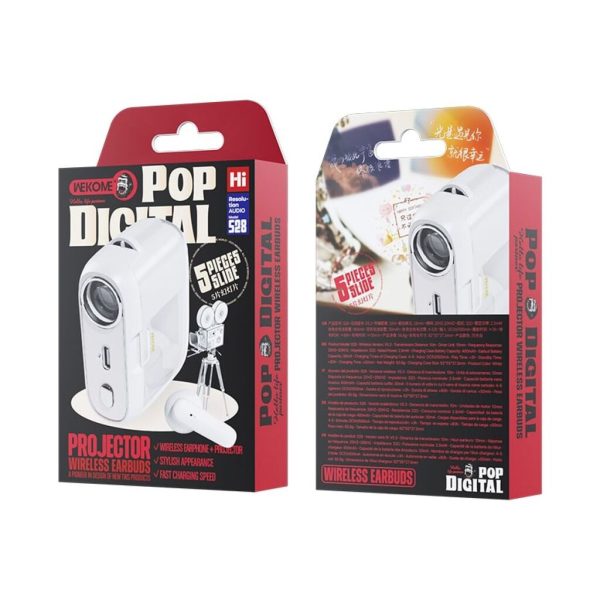 Tai Nghe Bluetooth WK S28 Projector Wireless Earphone