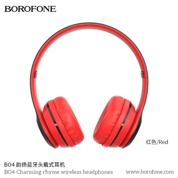 Tai nghe chụp tai bluetooth, không đau tai hỗ trợ khe cắm thẻ nhớ Borofone B04