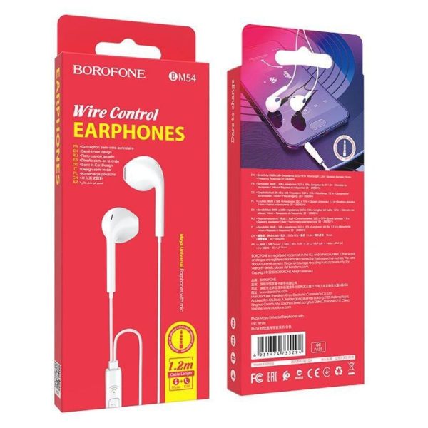 Tai nghe có dây Borofone BM54 mic đàm thoại