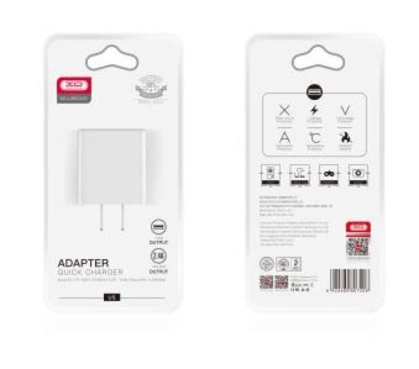 (Sale)Củ Sạc Nhanh 2.4A 2 Cổng USB XO L90C ( US) / XO L85C (US)