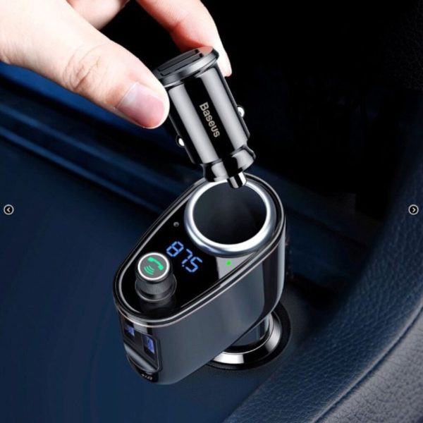 Tẩu sạc đa năng 3 trong 1 nghe nhạc trên ô tô, xe hơi cao cấp thương hiệu Baseus CCALL-RH01 Tẩu sạc đa năng 3 trong 1 nghe nhạc trên ô tô, xe hơi cao cấp thương hiệu Baseus CCALL-RH01