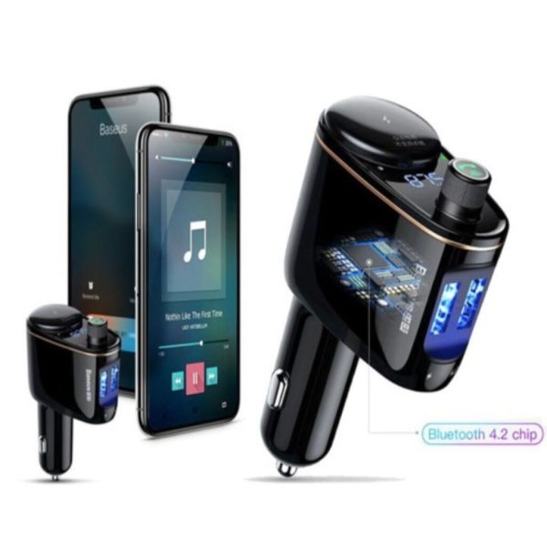 Tẩu sạc đa năng 3 trong 1 nghe nhạc trên ô tô, xe hơi cao cấp thương hiệu Baseus CCALL-RH01 Tẩu sạc đa năng 3 trong 1 nghe nhạc trên ô tô, xe hơi cao cấp thương hiệu Baseus CCALL-RH01