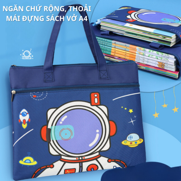 Túi học thêm, túi học phụ đạo BH Kids cho bé tiểu học, cấp 1, cặp sách vải Oxford chống thấm nước Túi học thêm, túi học phụ đạo BH Kids cho bé tiểu học, cấp 1, cặp sách vải Oxford chống thấm nước