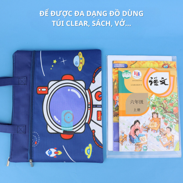 Túi học thêm, túi học phụ đạo BH Kids cho bé tiểu học, cấp 1, cặp sách vải Oxford chống thấm nước Túi học thêm, túi học phụ đạo BH Kids cho bé tiểu học, cấp 1, cặp sách vải Oxford chống thấm nước