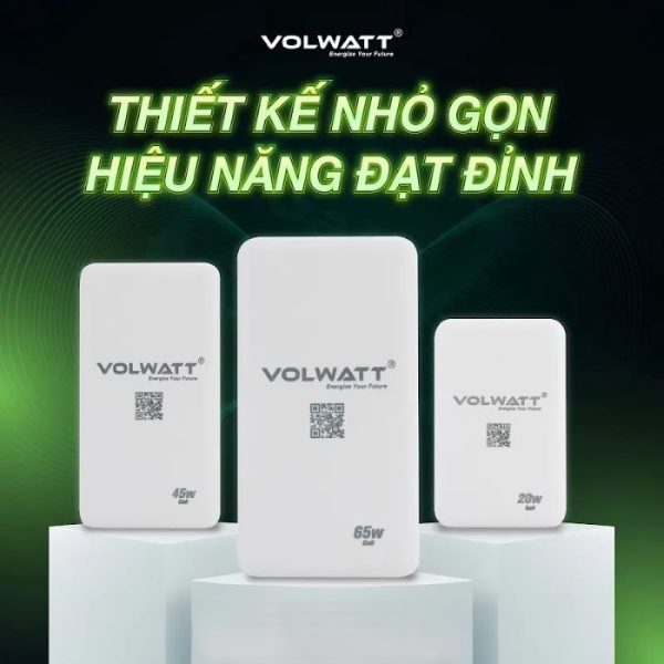 Củ sạc nhanh siêu mỏng Volwatt(Đức) GE-20GS-C-MF 20W Fast Charger