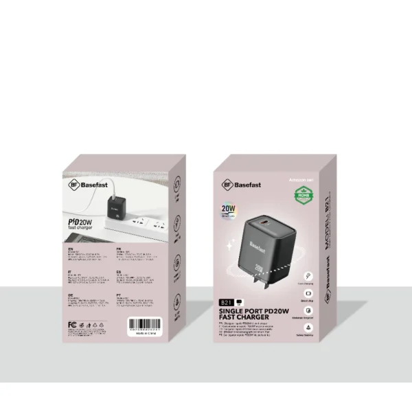 Củ sạc nhanh 20W Basefast-B21 chất liệu cao cấp chống quá tải nhiệt cho samsung xiaomi